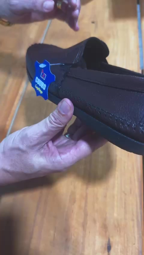 Sapato Sapatilha Mocassim Masculino de Couro Legitimo Leve Macio Solado Costurado Envio Imediato