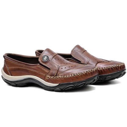 Sapatilha Mocassim Masculina em Couro Legítimo - 2021